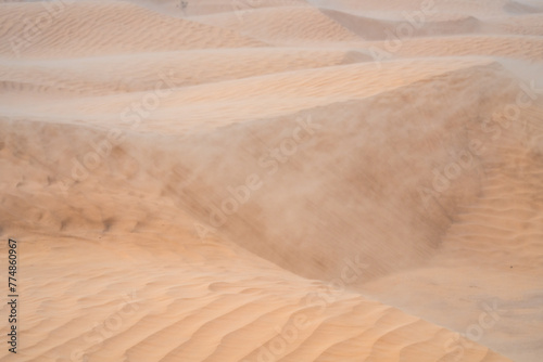 wind on sand dune of the Sahara - southern Tunisia © skazar