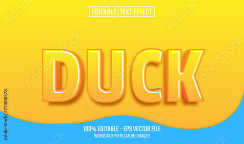 duck editable text effect