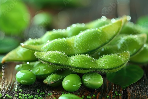 edamame in the table kitchen professional advertising food photography