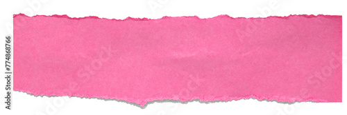 Torn Paper Edges Of Pink Ripped Paper Isolated On Transparent Background