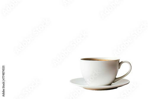Coffee Cup On Transparent Background.