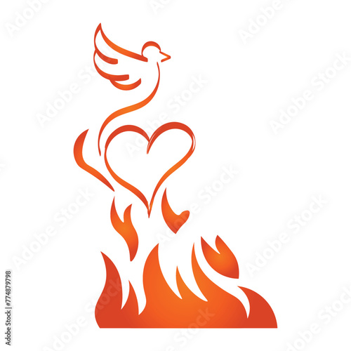 Pentecost Sunday Special Design for print or use as poster, card, flyer or T Shirt