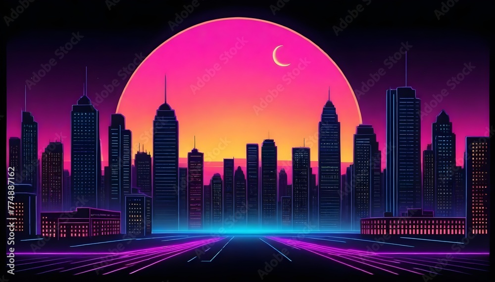 cityscape and moon (52)