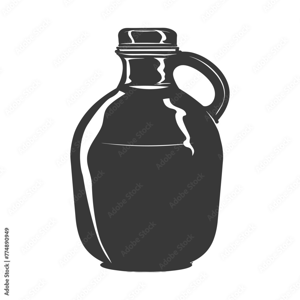 Silhouette Gallon of water black color only Silhouette Gallon of water black color only