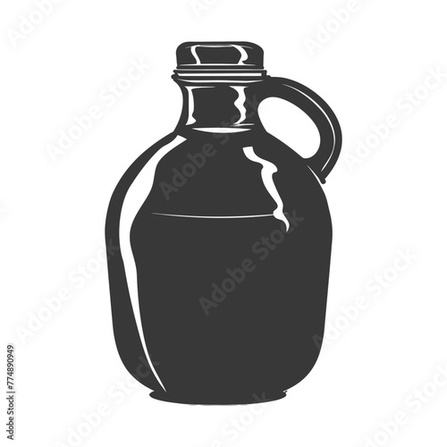 Silhouette Gallon of water black color only