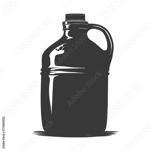 Silhouette Gallon of water black color only