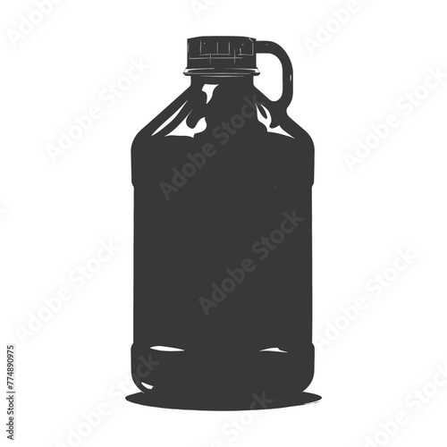 Silhouette Gallon of water black color only