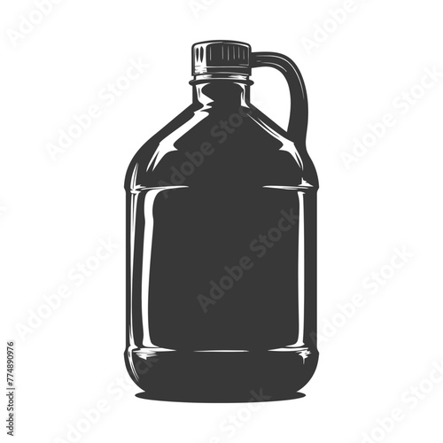 Silhouette Gallon of water black color only