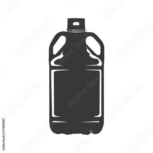 Silhouette Gallon of water black color only