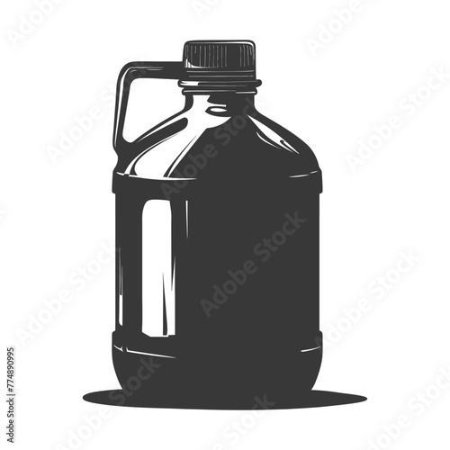 Silhouette Gallon of water black color only