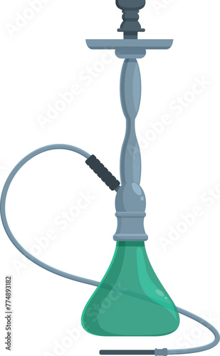 Turkish hookah icon cartoon vector. Smoking bar equipment. Arabic modern tool