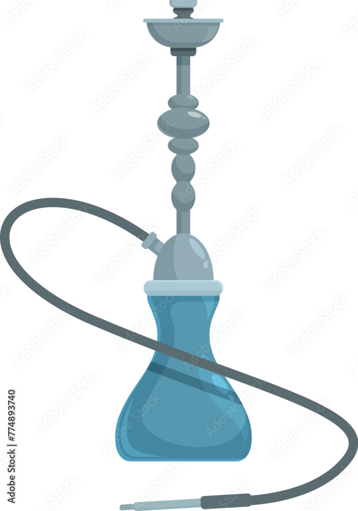 Small portable hookah icon cartoon vector. Aromatic smoking. Modern bowl Small portable hookah icon cartoon vector. Aromatic smoking. Modern bowl