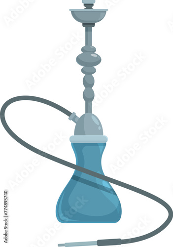 Small portable hookah icon cartoon vector. Aromatic smoking. Modern bowl