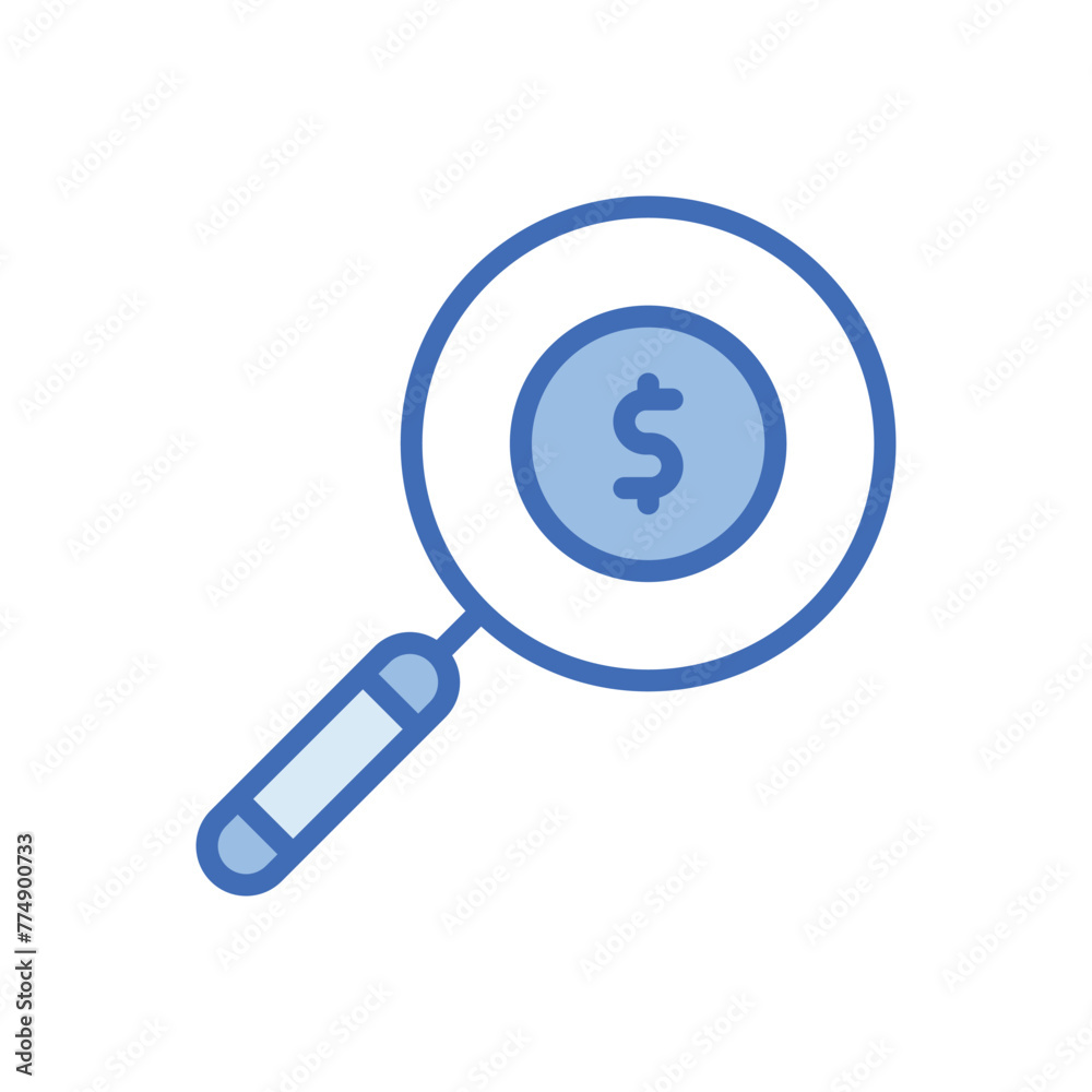 Search For Investment vector icon Search For Investment vector icon