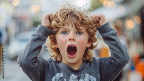 Tense Expression: Child's Public Outcry