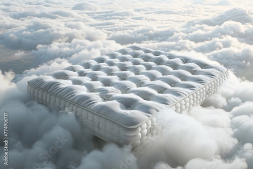 a mattress in the clouds © White