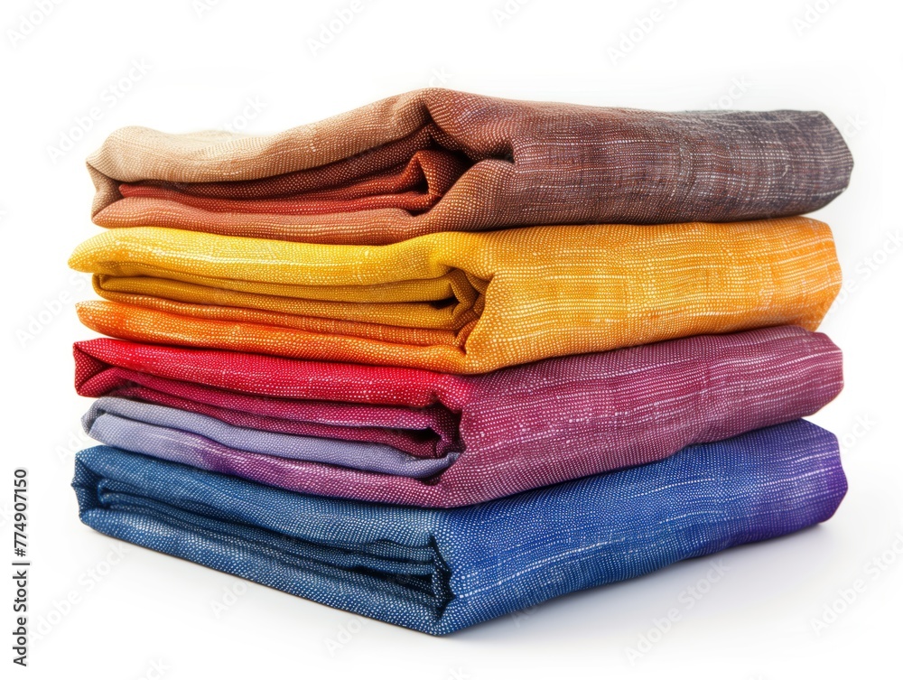 Earthy Toned Folded Fabric Assortment Earthy Toned Folded Fabric Assortment