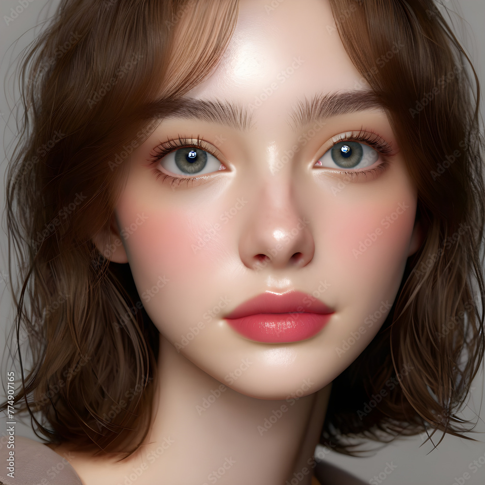 portrait of a person. Generative AI portrait of a person. Generative AI