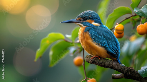 Kingfisher, animals in the wild, outdoors, perching, blue