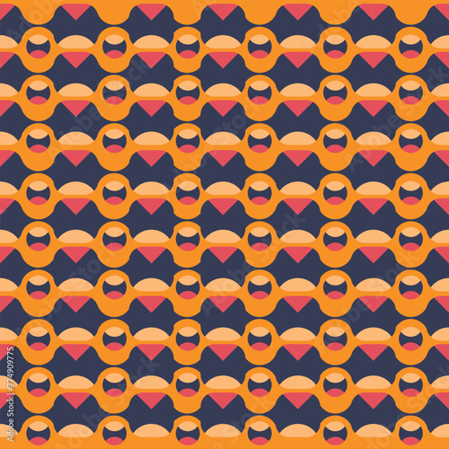 Vibrant Geometric Patterned Tile Backdrop (ID: 774909775)