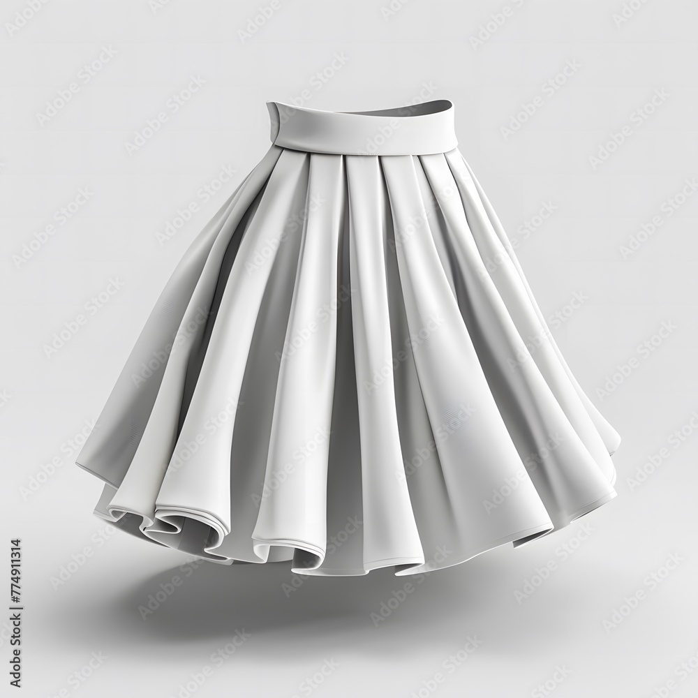 3D Flared skirt Mock up 3D Flared skirt Mock up