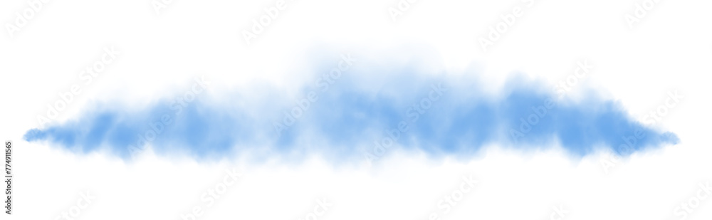 Blue fog in slow motion. Realistic atmospheric blue smoke. Red fume slowly floating rises up. PNG.
 - obrazy, fototapety, plakaty 