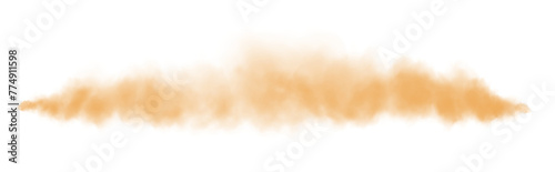 Yellow fog in slow motion. Realistic atmospheric yellow smoke. Red fume slowly floating rises up. PNG. 