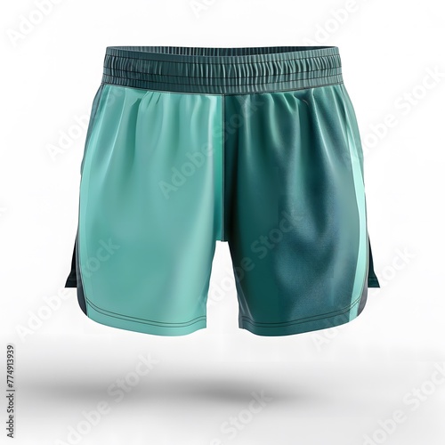green 3D Running shorts Mock up