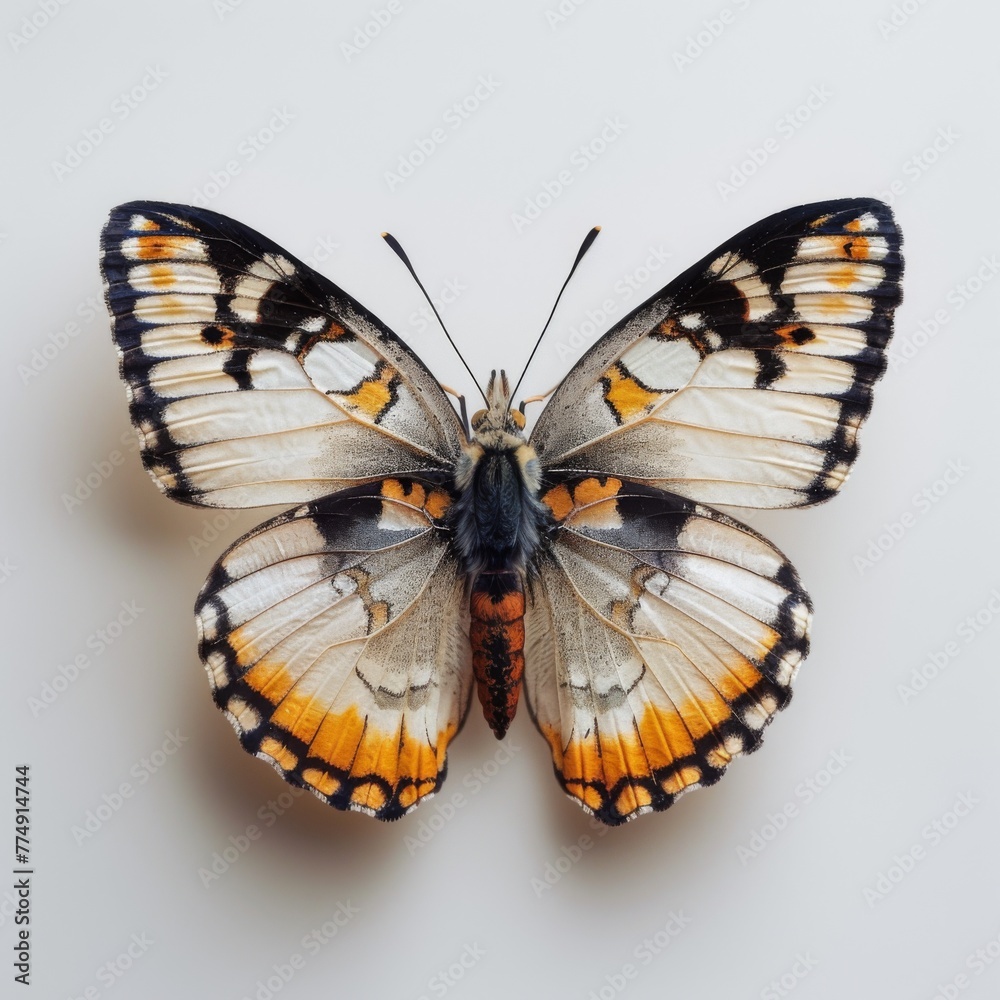 Fototapeta premium Butterfly on White Background 