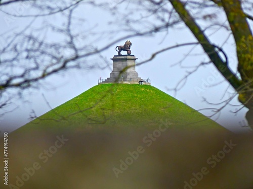 Waterloo, March 2024 - Visit to the Lion's Mound, the memorial to the Battle of Waterloo in Belgium 