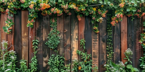 fence from vertical garden panels