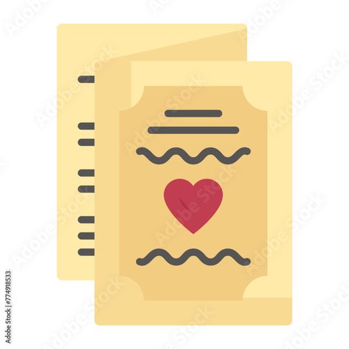 Letter asking the recipient to attend wedding vector design, Muslim marriage Symbol, Islamic wedding customs Sign, Indian subcontinent matrimony illustration, three fold Party invitation Card concept