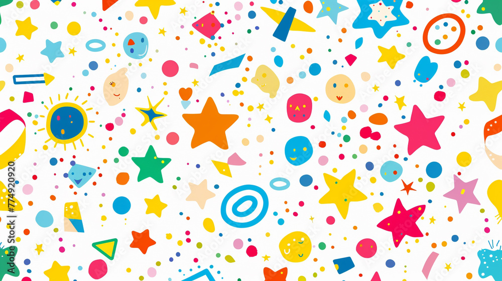 colourful patten background, 2D visual for kids colourful patten background, 2D visual for kids