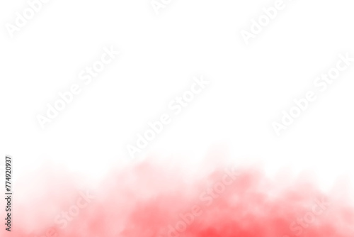 Red fog in slow motion. Realistic atmospheric red smoke. Red fume slowly floating rises up. PNG. 