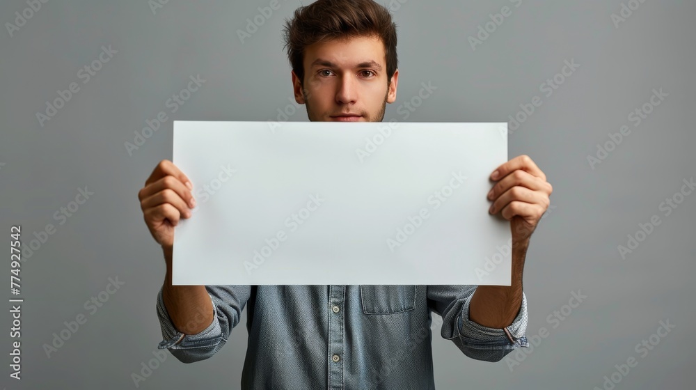 Man Holding White Paper Man Holding White Paper