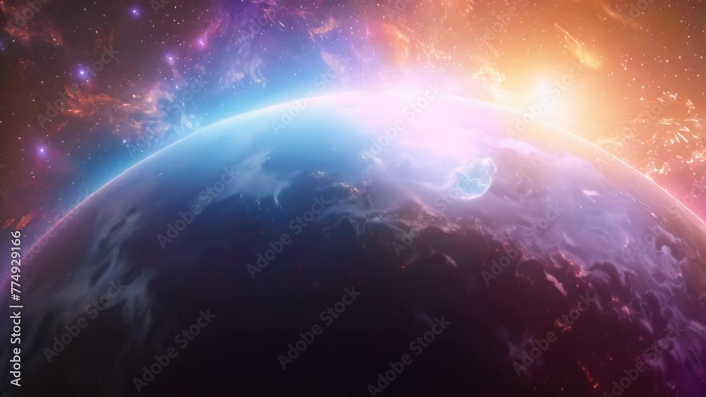 Sci-fi space different planets of earth, Universe, Outer Space, nebula Sci-fi space different planets of earth, Universe, Outer Space, nebula