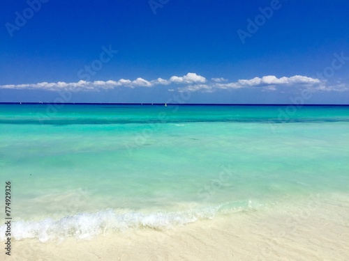 Beautiful tropical beach on the Riviera Maya, Mexico photo