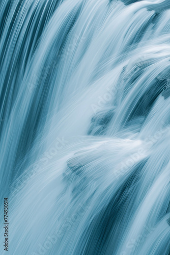 Closeup of waterfall for background