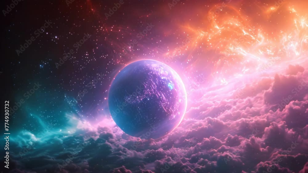Sci-fi space different planets of earth, Universe, Outer Space, nebula Sci-fi space different planets of earth, Universe, Outer Space, nebula