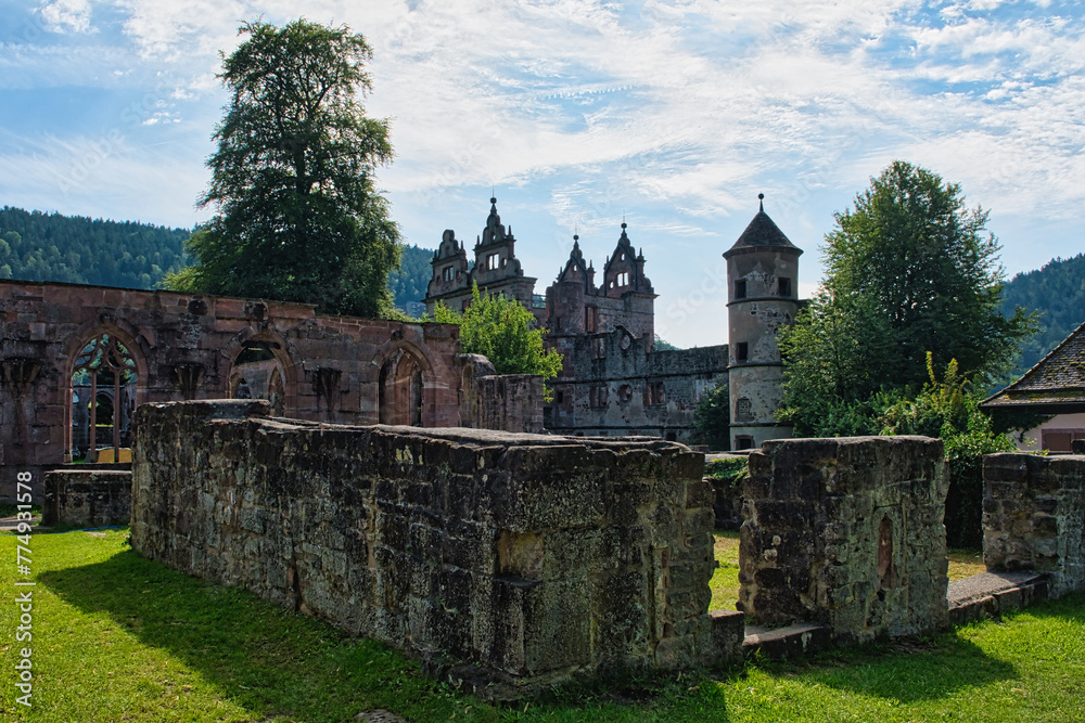 The ruins of the monastery Hirsau near Calw in Germany