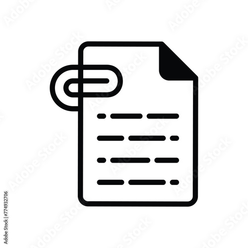 Attachment vector icon