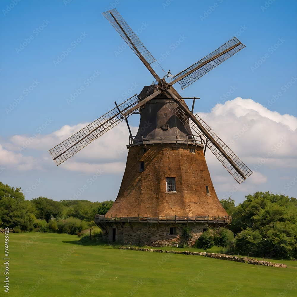 Fototapeta premium windmill in the country