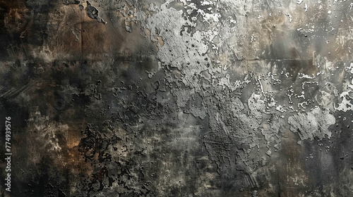 Chic metallic texture backdrop with a brushed finish, elevating the sophistication of presentations.