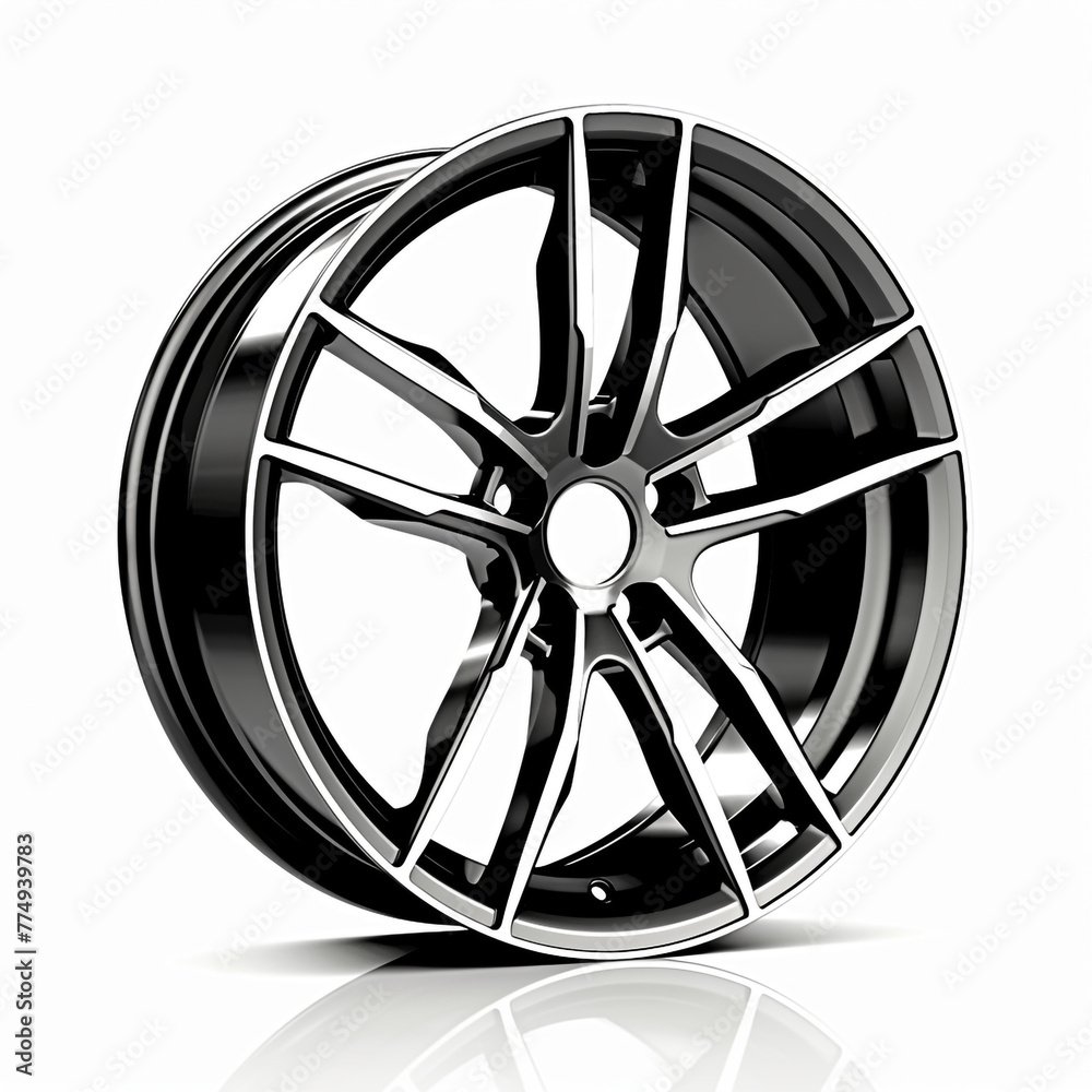 Obraz premium rims from the wheels in the car, on a white background сreated with Generative Ai