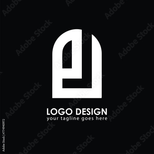 PU PU Logo Design, Creative Minimal Letter PU PU Monogram