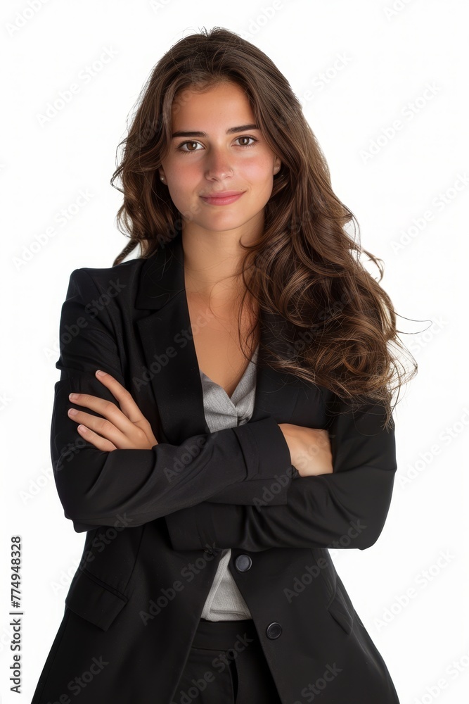 Confident Professional Woman in Business Attire. Confident Professional Woman in Business Attire.