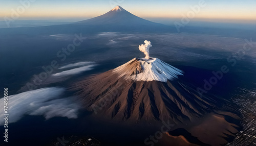 the world's most beautiful volcanoes, Popocatepetl  photo