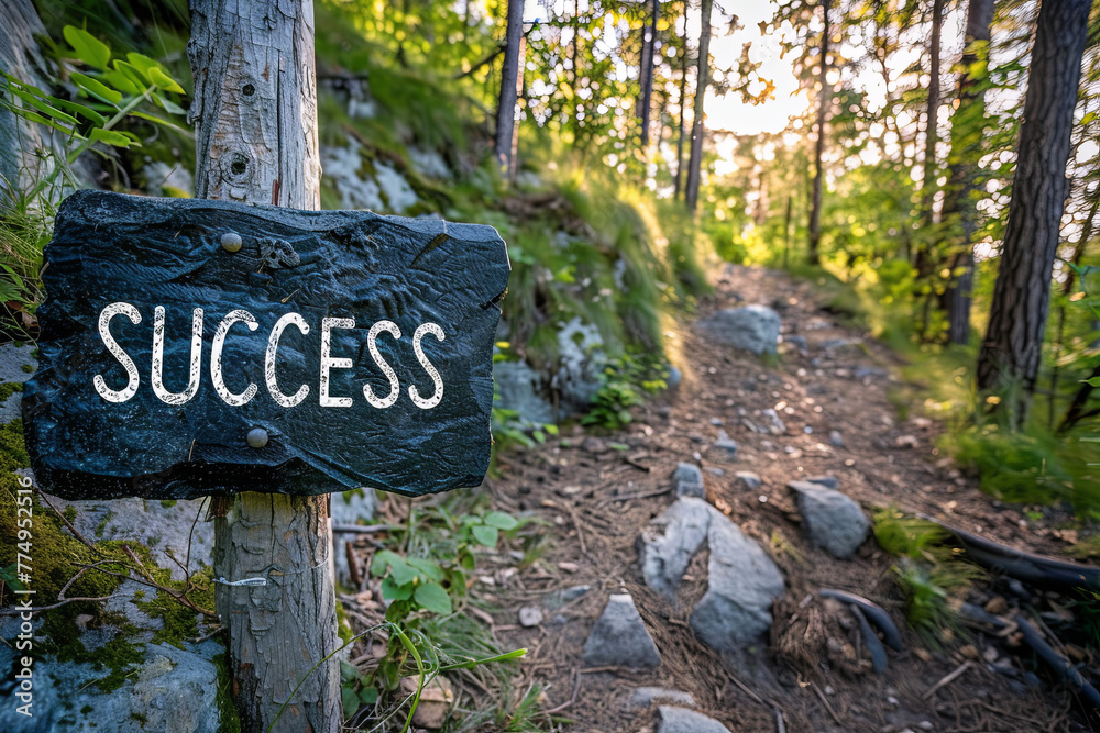 A path to success concept