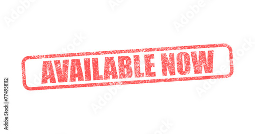 available now stamp