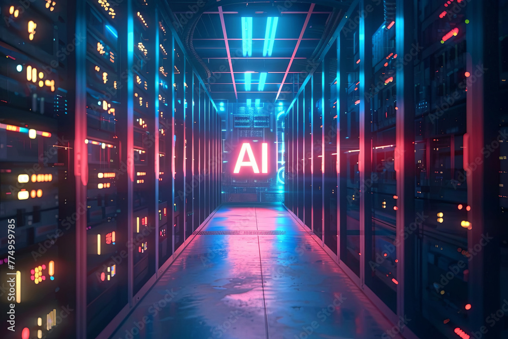 A data center for AI training